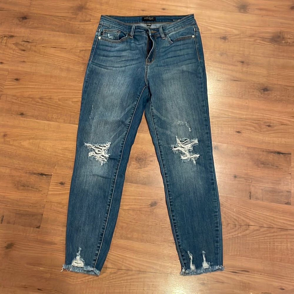 Judy Blue Destructed Stretch Skinny Jeans